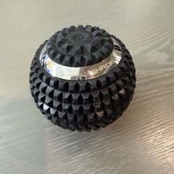SHRINK Vibrating Massage Ball Deep Tissue Trigger Point Muscle Recovery Blk EUC