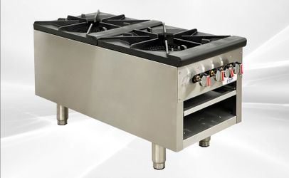 NSF 18ins double hole stock pot range HS-1D