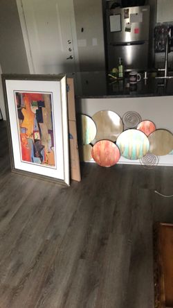 Framed Abstract Wall Art