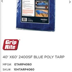 Blue Tarp Griprite 40 X 60