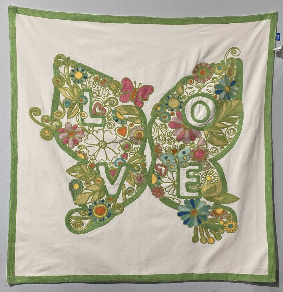 PB Teen Butterfly Tapestry | "LOVE"