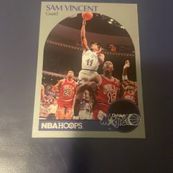 Sam Vincent 1990 Hoops With Mj In Background 