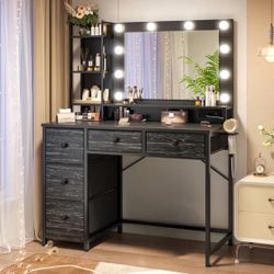 Black Vanity Mirror