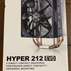 Cooler Master Hyper 212 EVO - CPU Cooler with 120mm PWM Fan