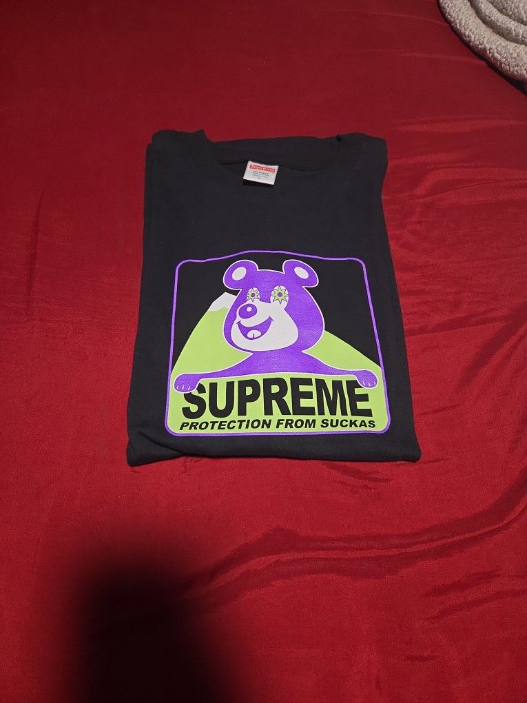 Protection From Suckas Supreme Shirt.This Item Is A Size Large And Brand New .