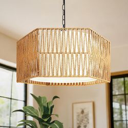 Boho famhouse chandelier light