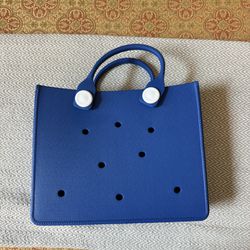 452-PRTT New Blue EVA Waterproof Beach Bag, Short Handles, Comfortable To Carry