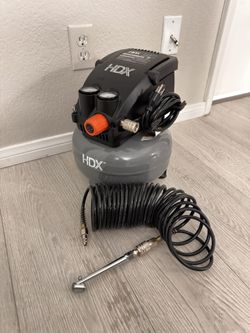 HDX 2-Gallon Portable Electric Oil-Free Air Compressor 100 PSI