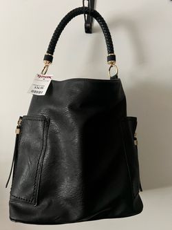 Black Hobo Purse Featuring Gold Accents (NWT!)