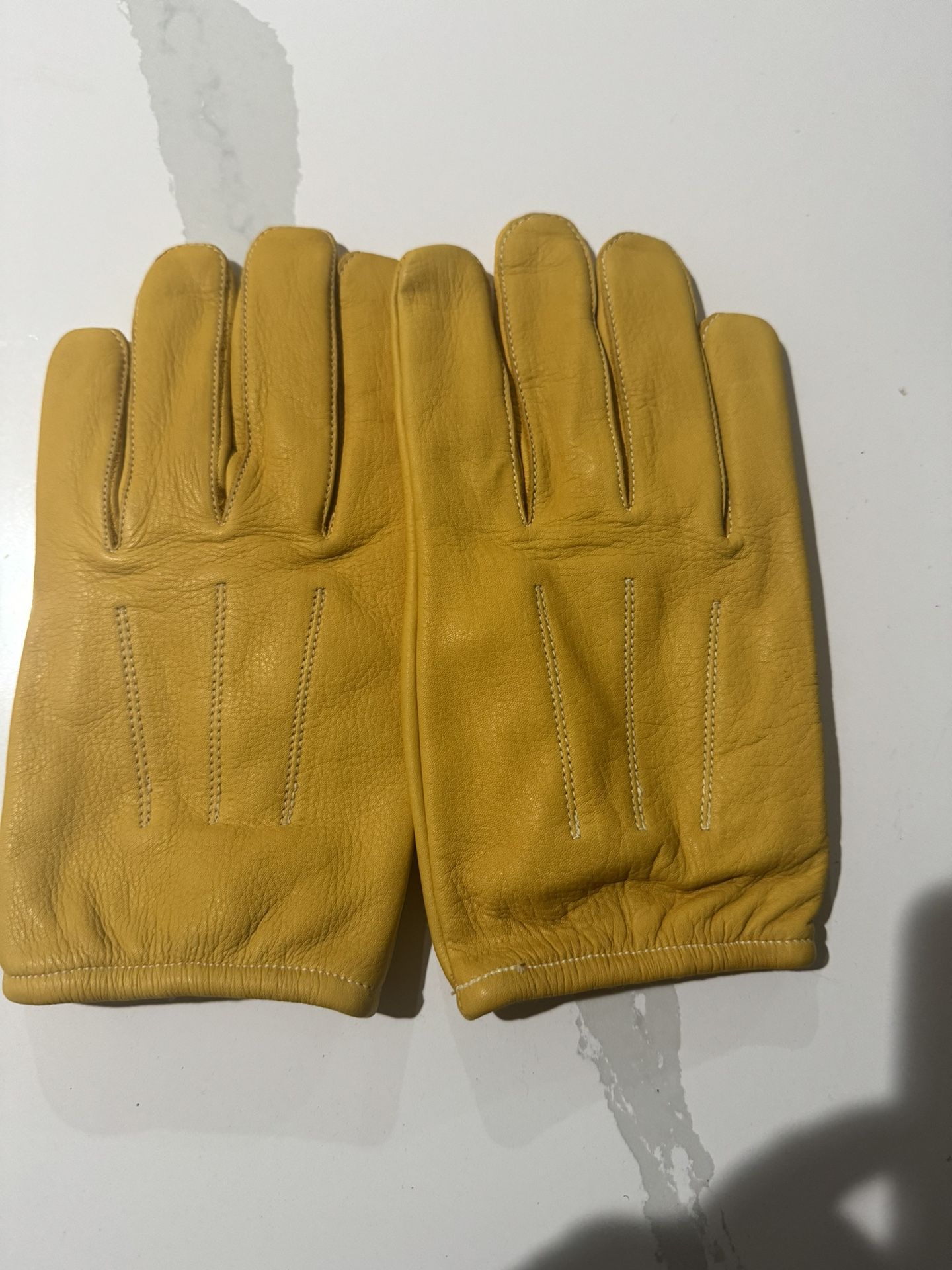 New  Winter Police Leather Gloves Large 