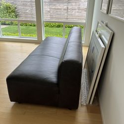 CB2 Like New, Leather Couch