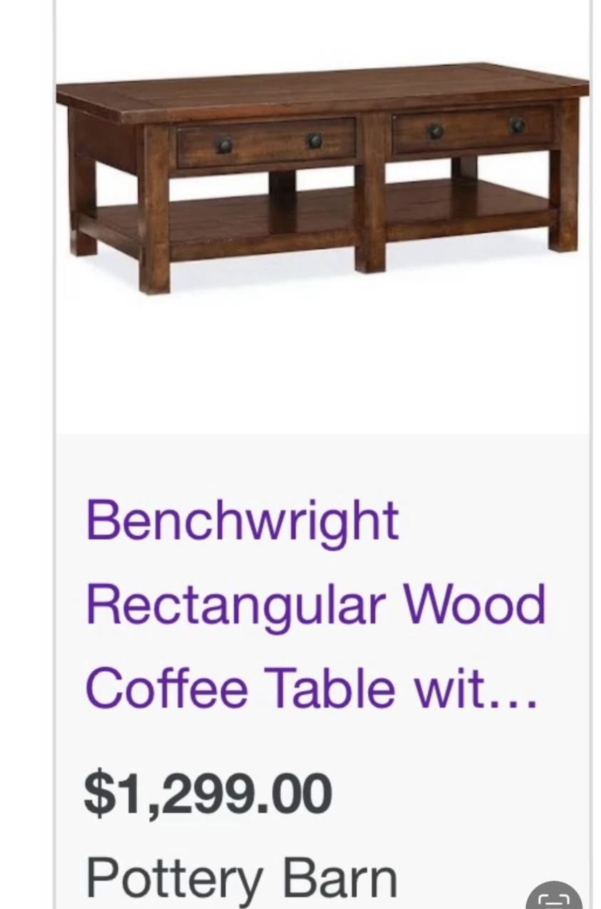 Benchwright Coffee Table