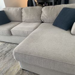 Living spaces Grey Chaise Couch