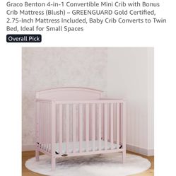 Pink Mini Crib
