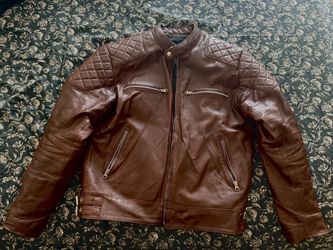 Leather jacket large
