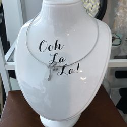 Ceramic ooh la la necklace stand display