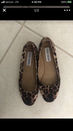 New leopard flats Steve Madden size 5