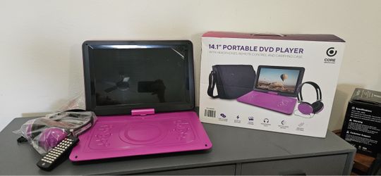 Core Innovations 14.1" Portable DVD Player Pink