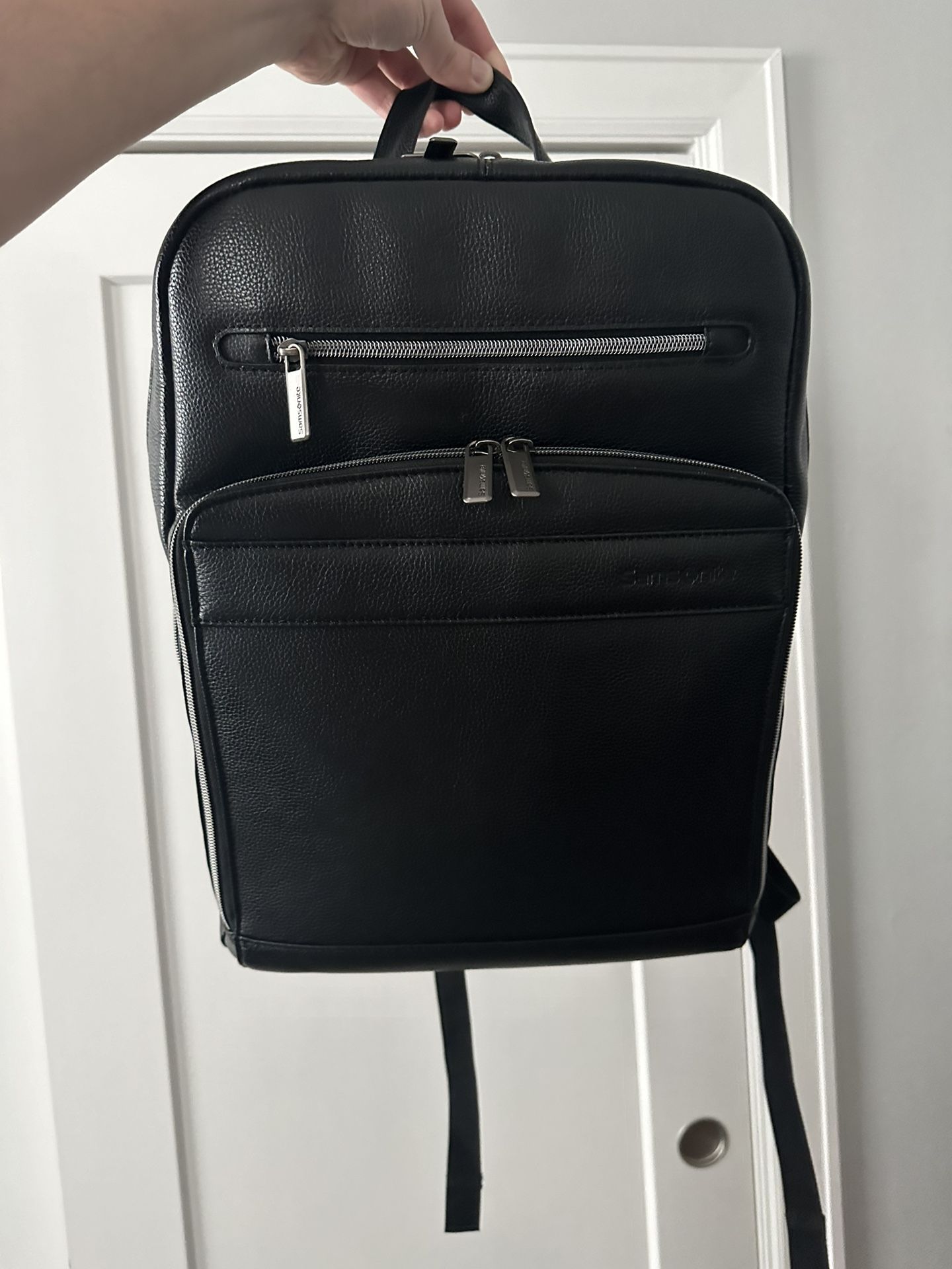 Samsonite Business Slim Leather Backpack