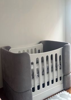 Modern Grey Crib