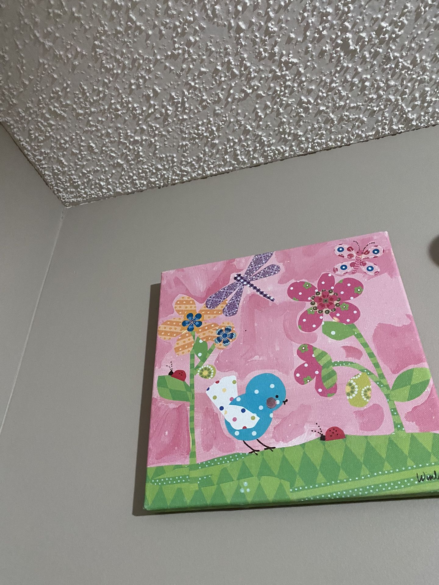 Wall Decor Canvas  For Kids Room ( USED) 