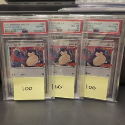 2021 Snorlax Japanese Holo Corocoro Ichiban PSA 10