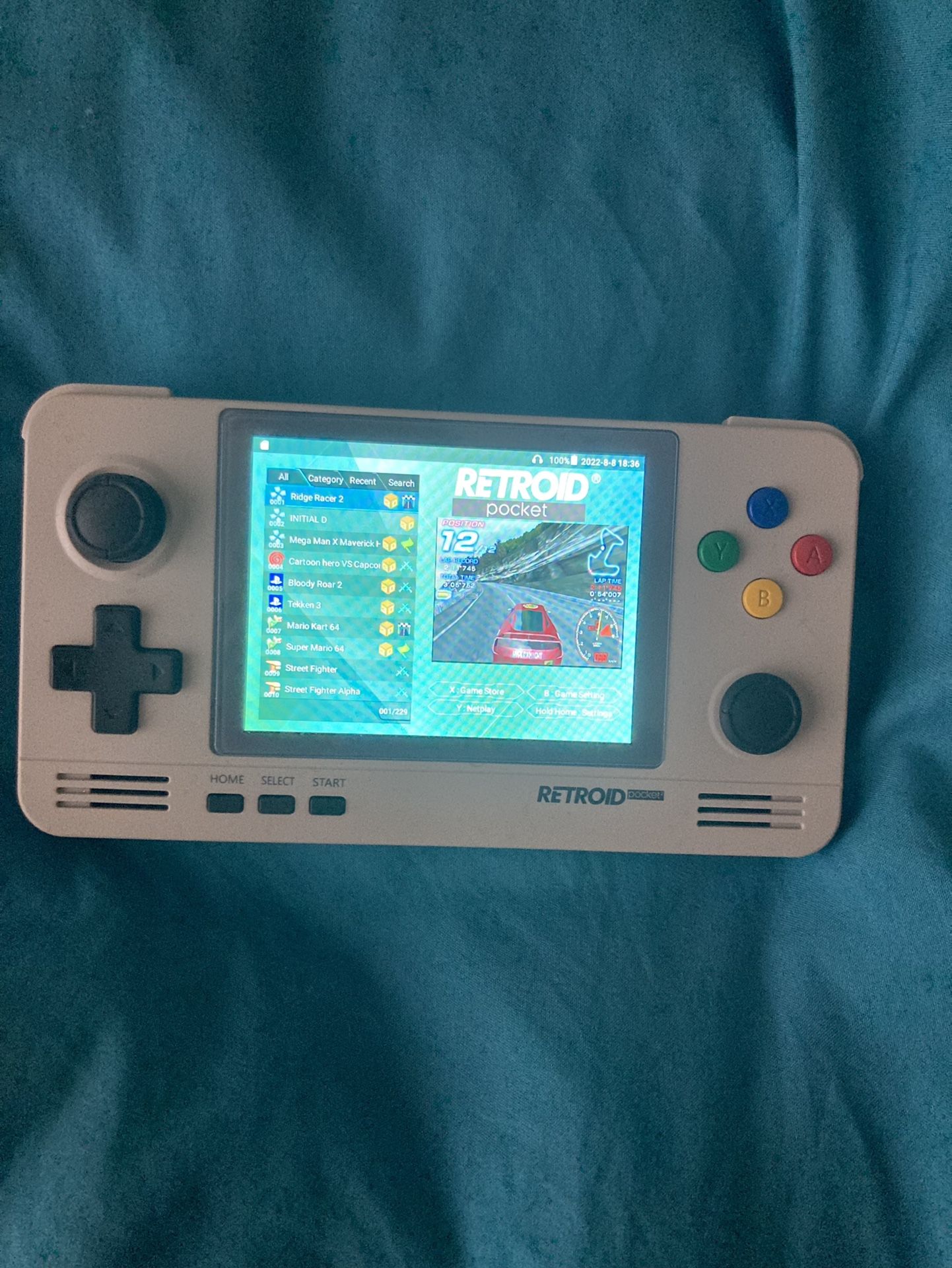 retroid pocket 2 handheld retro gaming system