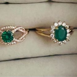 Beautiful high quality gold plated rings