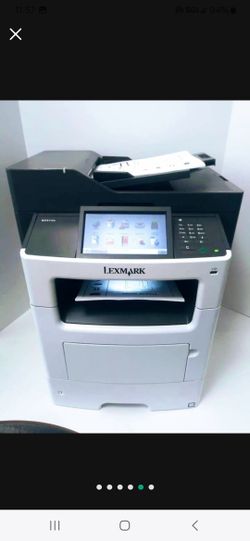 Laser Printer Lexmark MX611de || All-in-One || Multifunctional || Printer, Copier, Fax & Scanner || Touch Screen || Printing Speed Up To 50ppm ||