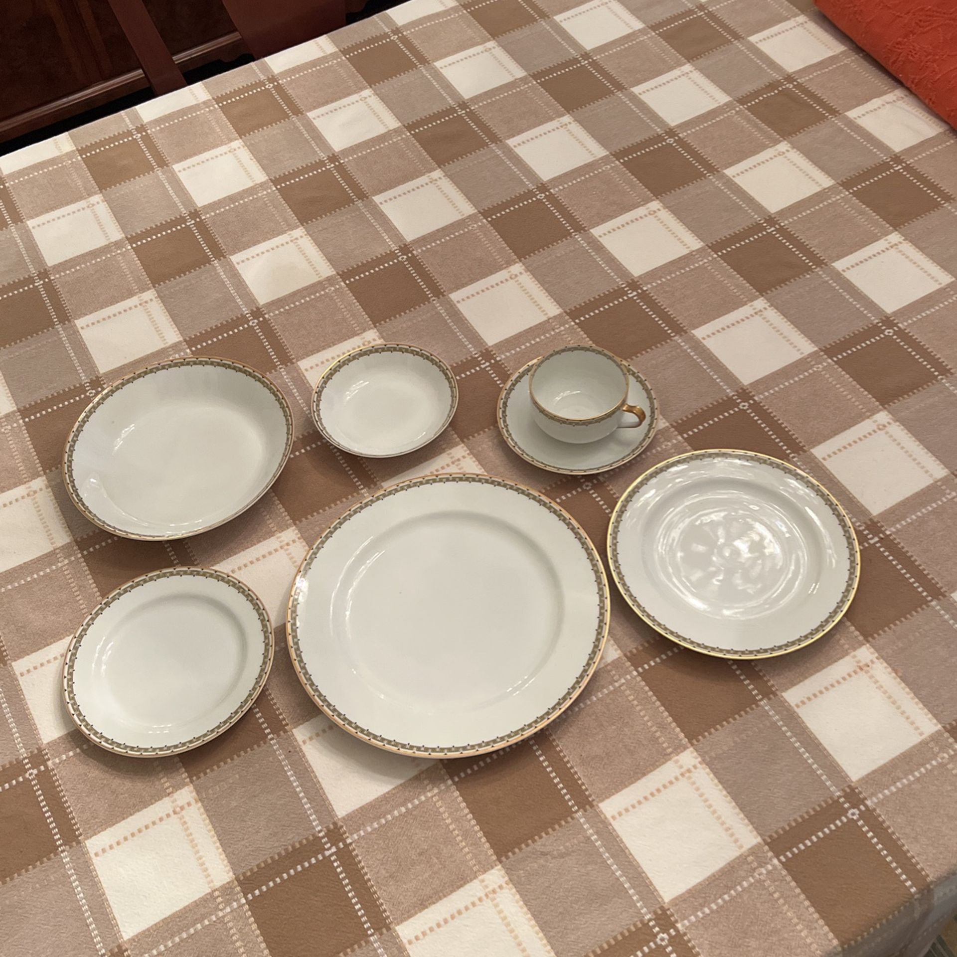 fine bone china; French Haviland Albany pattern
