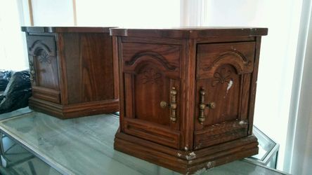 Set of 2. Bar tables