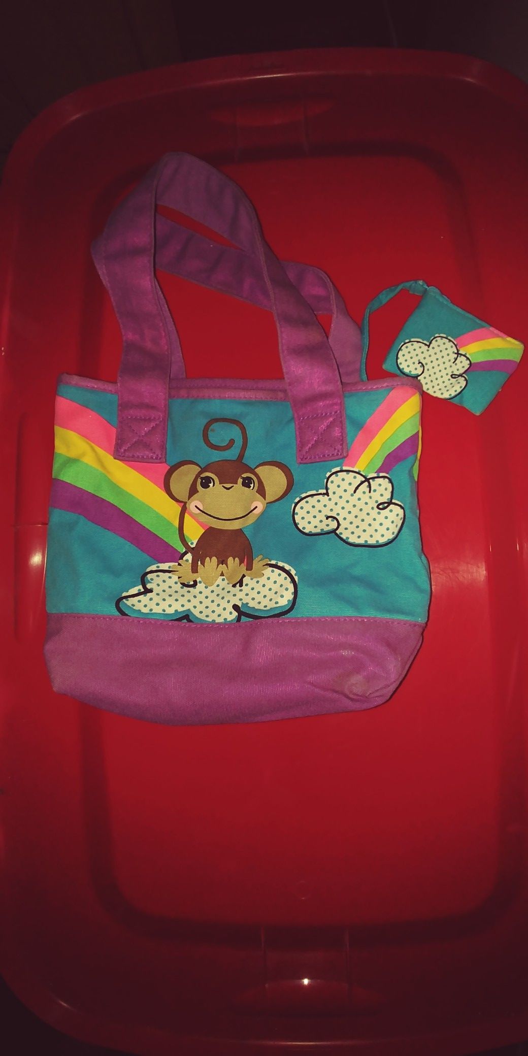 Tote bag with coin purse