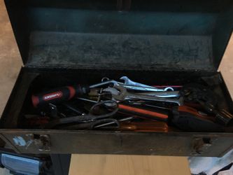 Tool box with tools