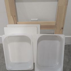 Ikea Flisat table for children with 2 bins