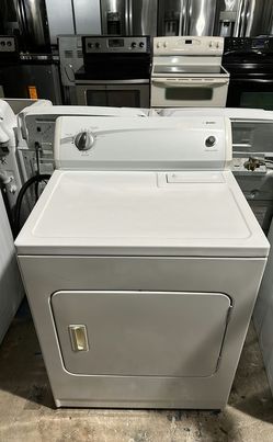 White Kenmore Dryer with AutoDry Feature