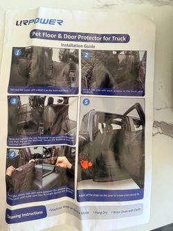 Pet floor and door protector for trucks