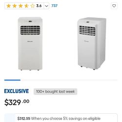 Hisense 600 btu portable air conditioner new in box
