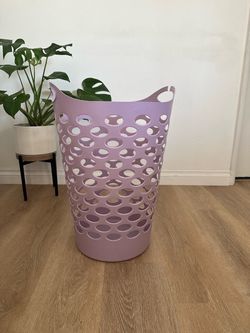 Purple laundry basket / hamper