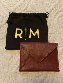 BRAND NEW! Rachel Miriam Leather Card Case - Bordeaux Color