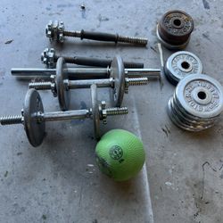 50+ Pounds Of Weight And Bars