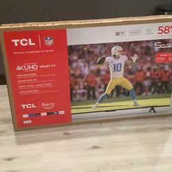 58” TLC 4k smart tv fire tv addition-brand new