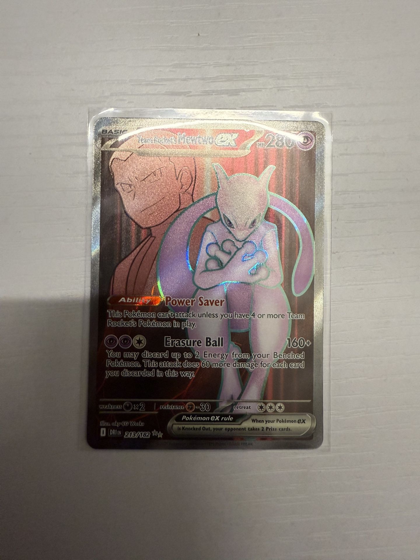 Team Rocket’s Mewtwo ex 213/182