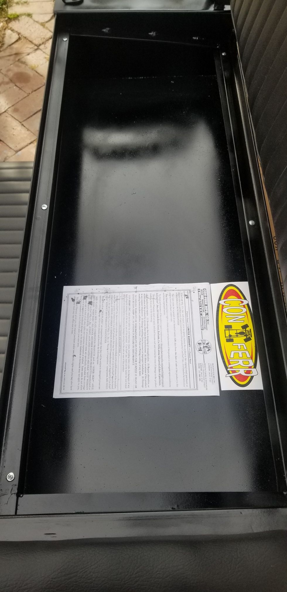 OBO Toyota FJ40 Landcruiser Fj45 Fj40 CONFERR WILL TRADE brand new OEM seat with under mount storage compartment