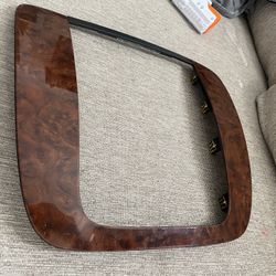 Fits years 2007-2014 TAHOE YUKON SILVERADO Dash Radio Bezel Trim Wood Grain Walnut