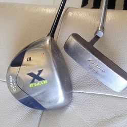 Golf Driver Left-Handed And Putter 