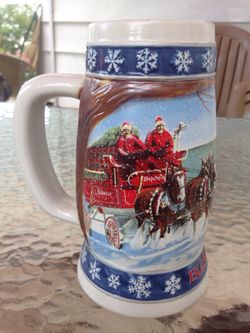 1995 Budweiser Holiday Stein