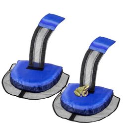 2Pk Animal Saving Escape Ramp for Pool, Floating Ramp Rescues, Frog Log Pad Blue