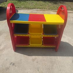 Tot Tutors Lego table with storage bins 