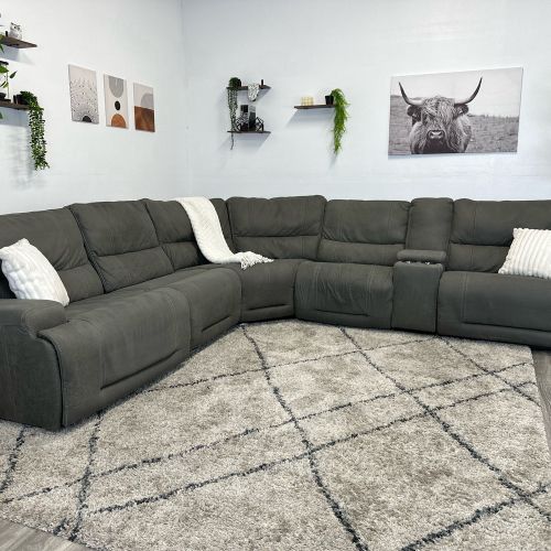 Argento Grey Recliner Couch - Free Delivery  