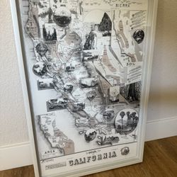Shadow Box California Map
